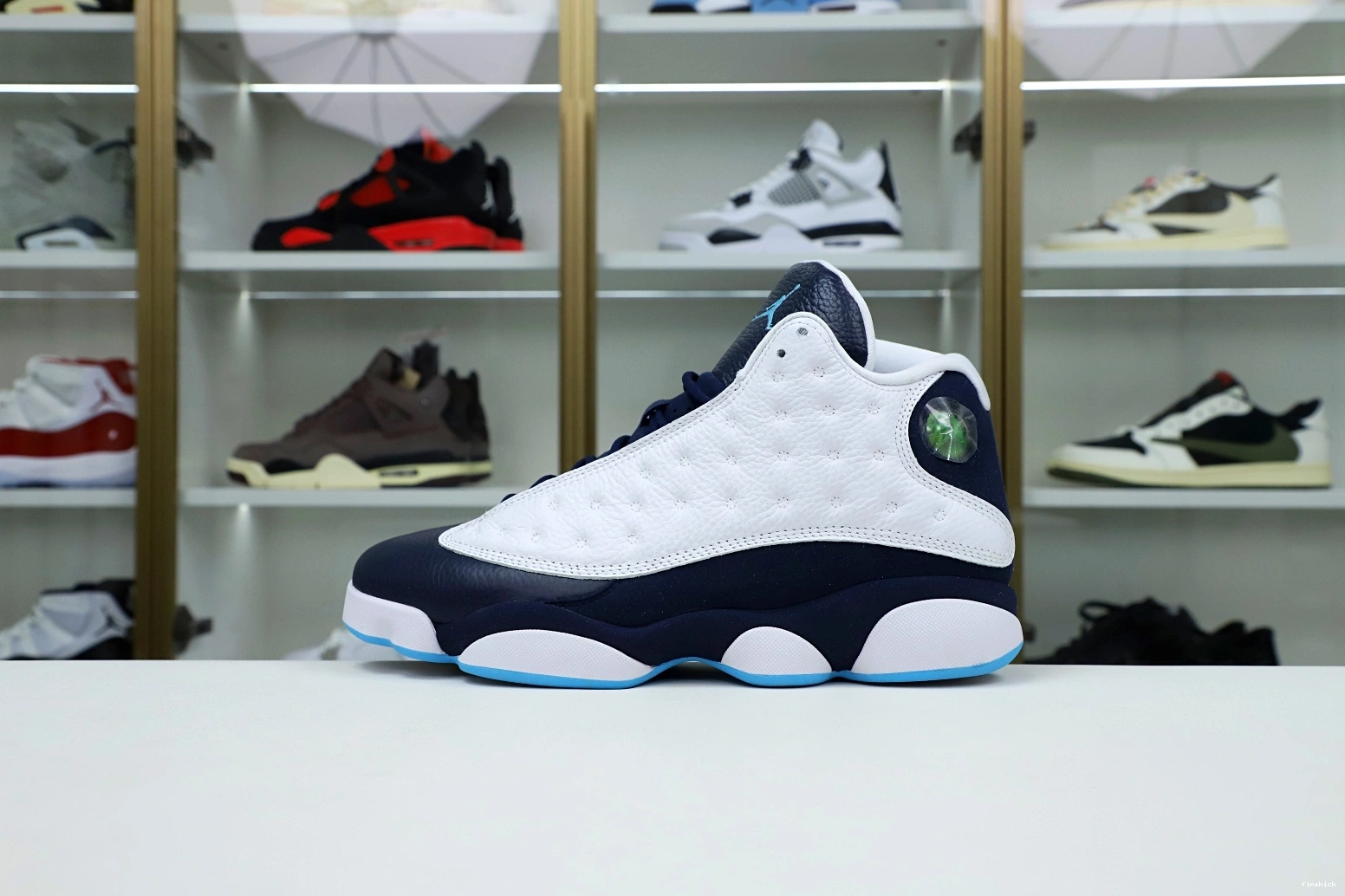 WHITE 13 OBSIDIAN AIR BLUE POWDER 414571-144 JORDAN RETRO 0313